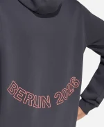 Adidas BMW Berlin Marathon 2026 Dark Grey Pullover Hoodie