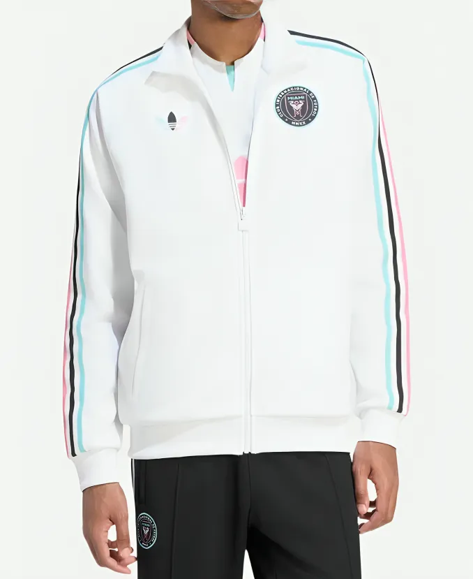 Adidas Inter Miami CF Track Jacket Adidas Inter Miami CF Track Jacket - White