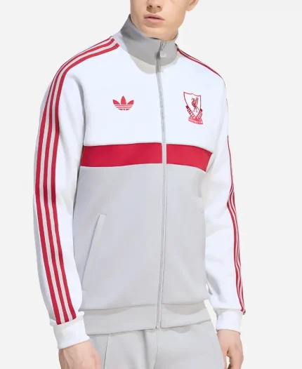 Adidas Liverpool FC 2026/27 Originals White & Grey Track Jacket 