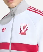 Adidas Liverpool FC White & Grey Track Jacket 
