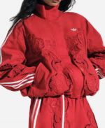Adidas x ASOS Oversized Cutwork Red Track Jacket