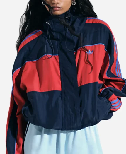 Adidas x ASOS Oversized Navy Zip-Up Track Jacket