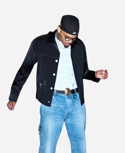 Boston After Party 2026 Chris Brown Black Jacket