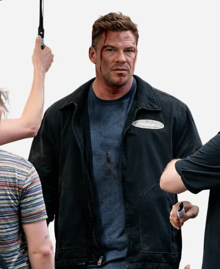 Alan Ritchson Reacher S04 Jack Reacher Black Cotton Jacket