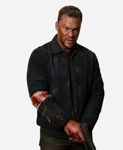 Alan Ritchson Reacher S04 Navy Blue Jacket