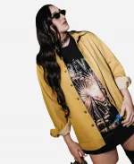 All-Star Weekend Marina Mabrey Mustard Denim Jacket