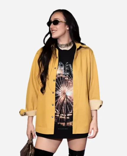 All-Star Weekend 2026 Marina Mabrey Mustard Denim Jacket