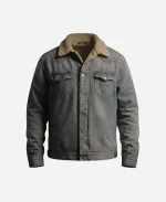 Amziah King 2026 Matthew McConaughey Blue Shearling Denim Jacket