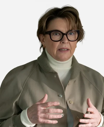 Annette Bening Lucky S01 Priscilla Masterson Bomber Jacket