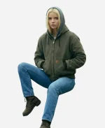 Anya Taylor-Joy Lucky S01 2026 Luciana Armstrong Green Hooded Jacket