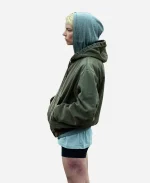 Anya Taylor-Joy Lucky S01 Luciana Armstrong Green Hooded Jacket