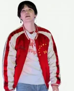 BTS ARIRANG World Tour Toronto Suga Red Bomber Jacket