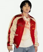 BTS ARIRANG World Tour Toronto Suga Red Bomber Jacket