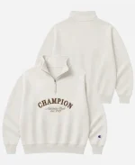 BTS V Champion Athletic Club Sweatshirt - Off white