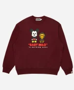 Bape x Disney Mickey Mouse Drop Baby Milo Crewneck Sweatshirt