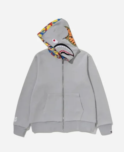 Bape x Medicom Toy Be@R Shark Reversible Hoodie