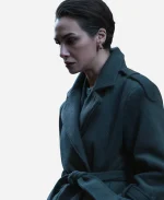 Birce Akalay TV Series Graveyard S03 Önem Özülkü Grey Trench Coat