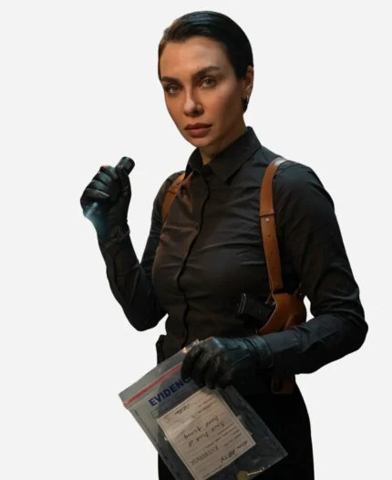 Birce Akalay Mezarlik S03 Önem Özülkü Brown Cotton Shirt