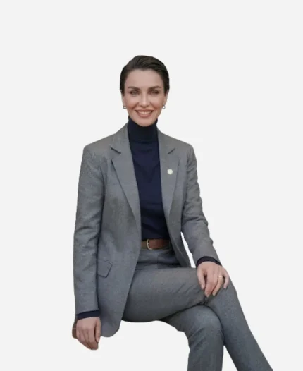 Birce Akalay Tv Series Mezarlik S03 Önem Özülkü Wool Blazer
