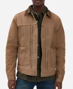 Bobby Cannavale Scarpetta S01 Pete Marino Brown Cotton Jacket