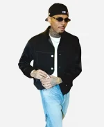 Boston After Party Chris Brown Black Jacket