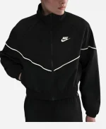 Caitlin Clark Fever vs Tempo Nike Windrunner Satin Black Tracksuit