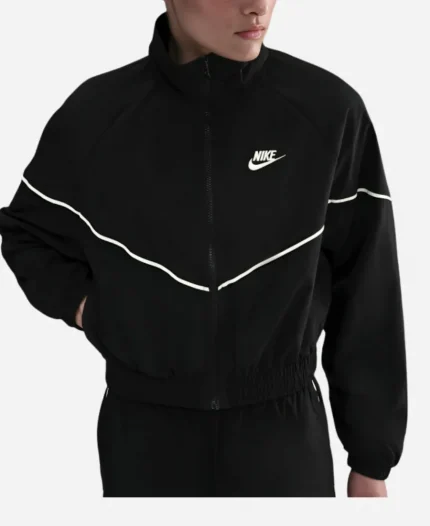 Caitlin Clark Fever vs Tempo Nike Windrunner Satin Black Tracksuit