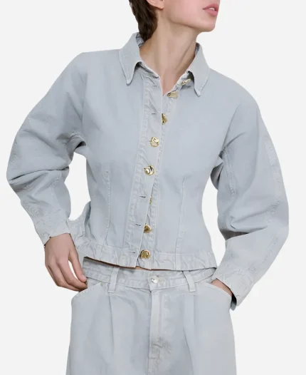 Caitlin Clark Indiana Fever vs Valkyries Grey Jacket