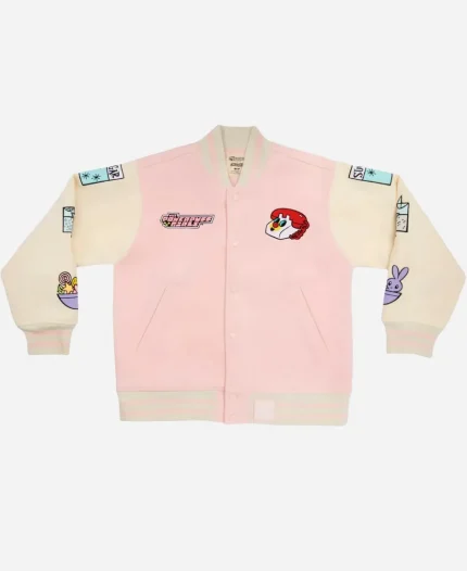 The Powerpuff Girls Pink Varsity Jacket