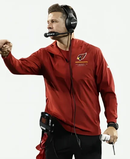Cardinals Preseason Mike LaFleur Anorak Red Jacket