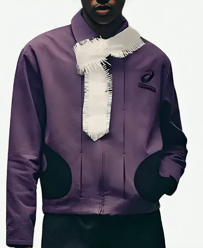 Carnan x ASICS Path II Purple & Black Wool Utility Work Jacket ASICS x Carnan Path II Utility Work Jacket
