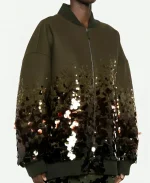 Chris Brown R and B Tour Sequin Wool Jacket