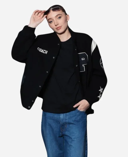 Paige Bueckers Coach Black Varsity Jacket