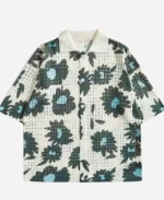 Colin Dooley Baylen Out Loud S02 Short Sleeve Floral Crochet Shirt