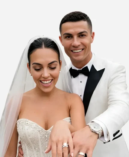 Cristiano Ronaldo Wedding White Blazer