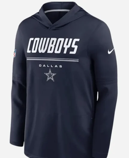 Dak Prescott Preseason Cowboys Nike Dri-FIT Navy Blue Hooded T-Shirt