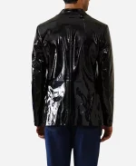 David Jonsson Black Panther 3 Leather Blazer