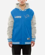 Detroit Lions 2026 New Era Wool Hooded Jacket