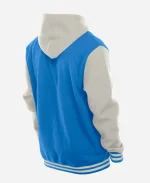 Detroit Lions New Era Blue & Grey Hooded Jacket