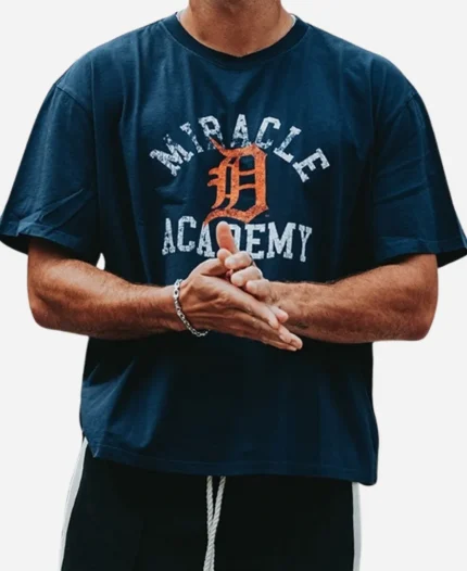 Detroit Tigers x Nahmia Miracle Academy 2026 Navy Blue T-Shirt 