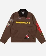 Disney and Pixar’s Cars with Formula 1 Lightning McQueen Racing Brown Jacket