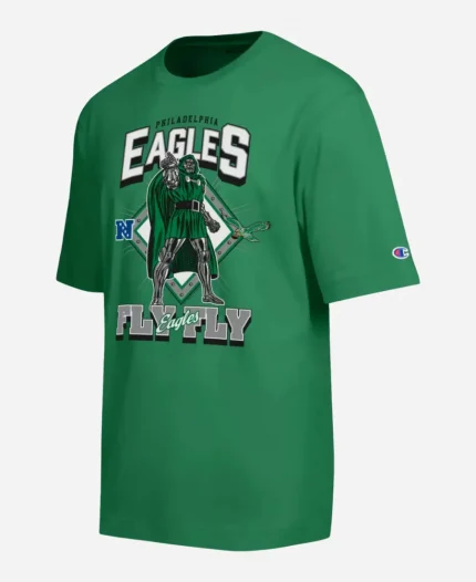 Philadelphia Eagles Disney x Champion Kelly Green Doctor Doom All-Star T-Shirt