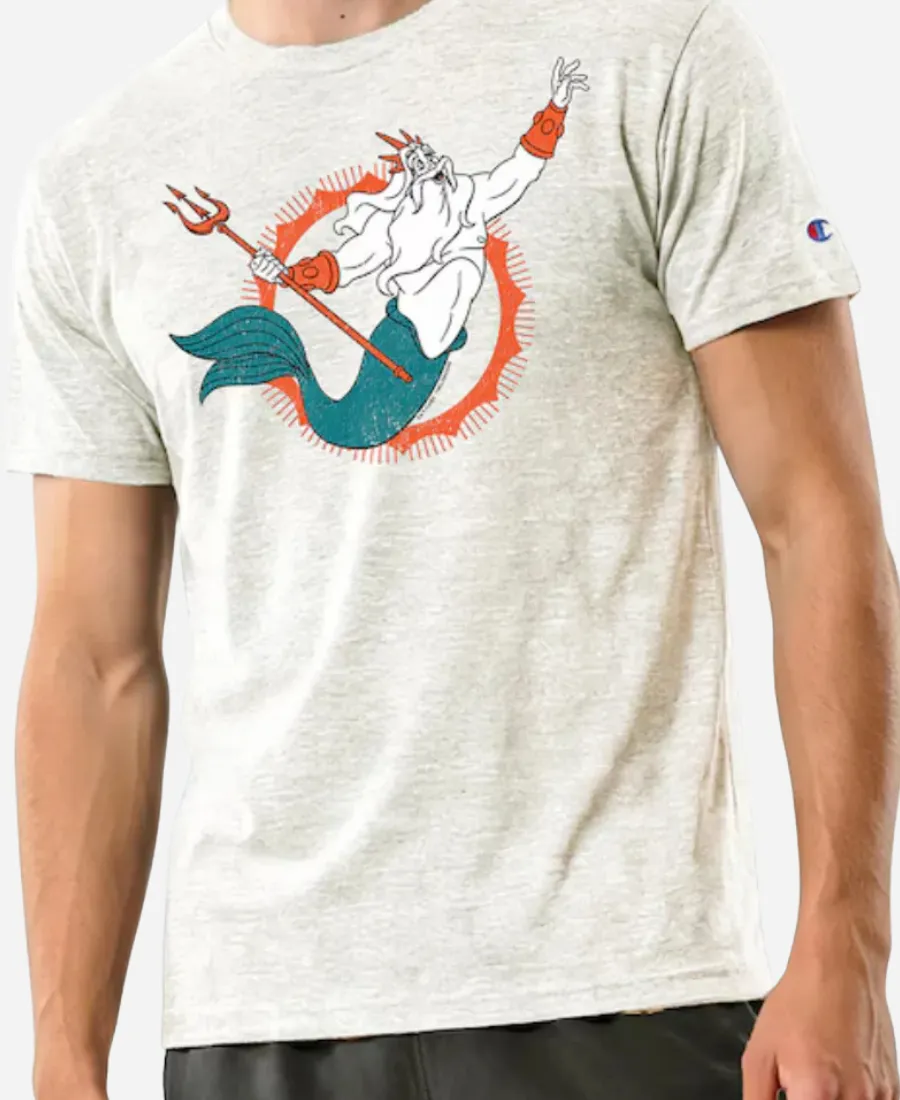 Disney x Champion Miami Dolphins King Triton T-Shirt Disney x Champion Miami Dolphins King Triton T-Shirt