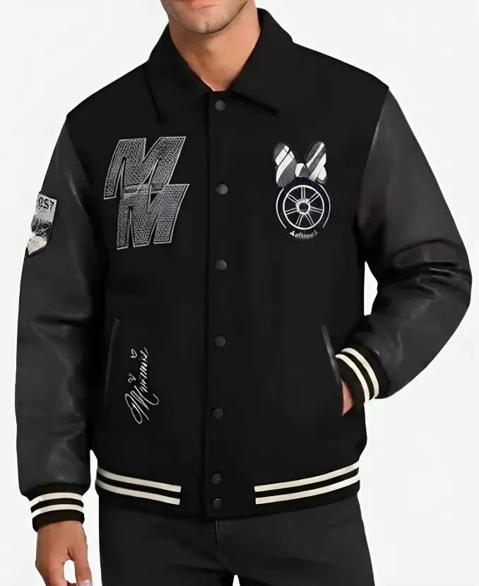 Disney x Formula 1 Minnie Mouse Varsity Jacket Disney x Formula 1 Minnie Mouse Varsity Jacket