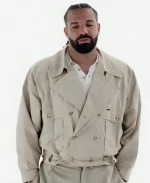  Drake 20 vs 1 Kick Streaming Beige Bomber Jacket