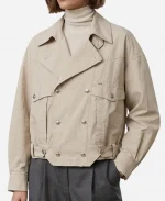  Drake 20 vs 1 Kick Streaming Bomber Jacket in Beige