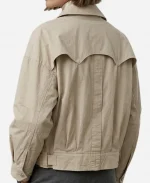  Drake 20 vs 1 Kick Streaming Beige Double Breasted Bomber Jacket in Beige