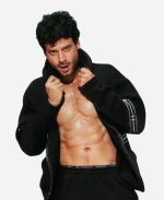 François Arnaud UnderArmour Black Hooded Jacket