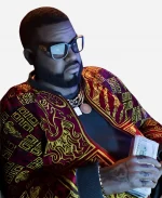 GTA VI Boobie Ike Maroon Bomber Jacket