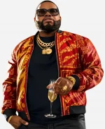 Grand Theft Auto VI Boobie Ike Maroon & Golden Bomber Jacket